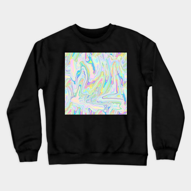 Holographic Wallpaper Crewneck Sweatshirt by dinaaaaaah